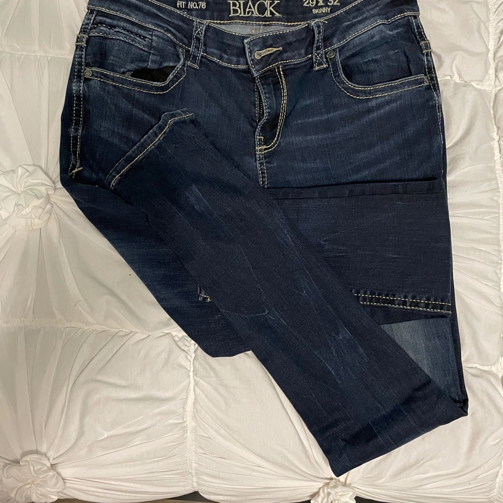 Buckle Black Jeans